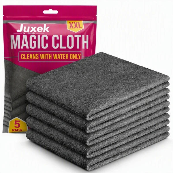 Magic Cleaning Cloths – Streak-Free Cleaning with Just Water | Reusable 5-Pack