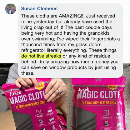 Magic Cleaning Cloths – Streak-Free Cleaning with Just Water | Reusable 5-Pack